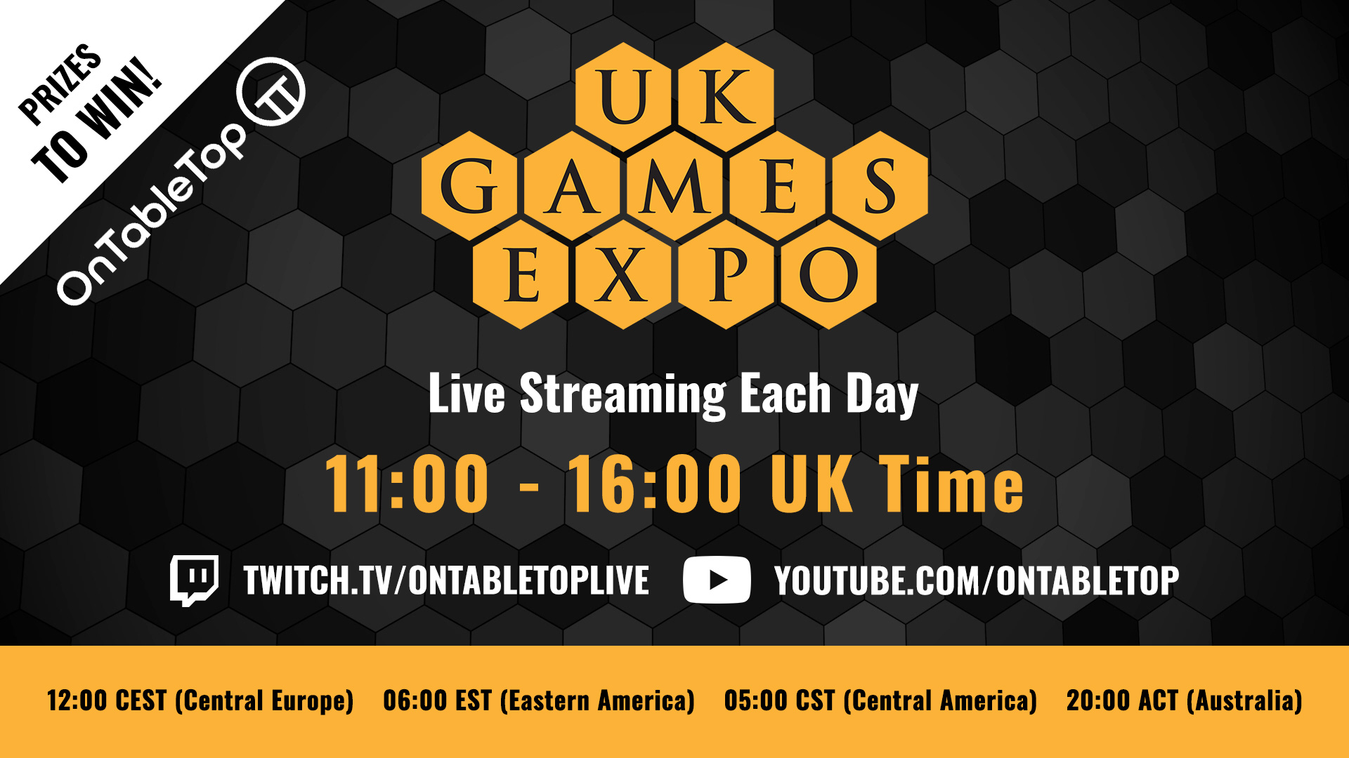 Watch The OnTableTop Livestream
