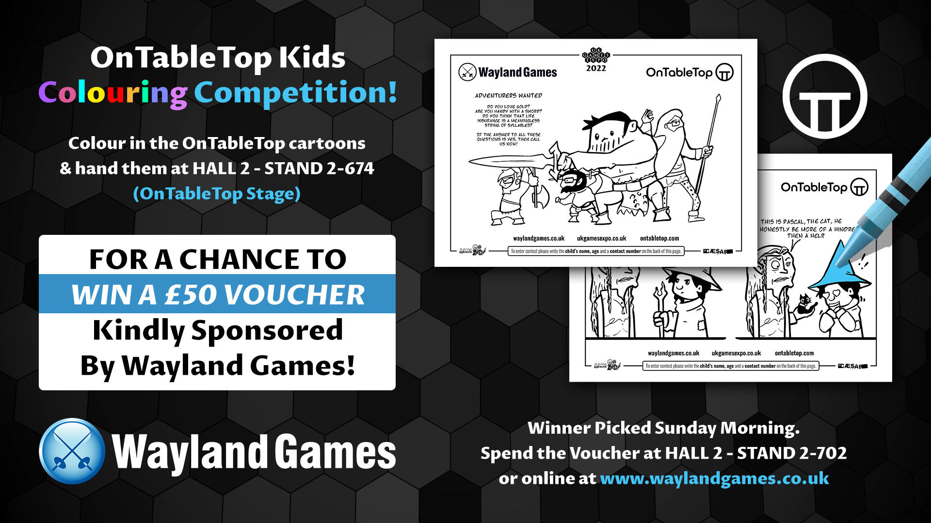 Get Involved With The Kids Colouring Competition! – OnTableTop – Home