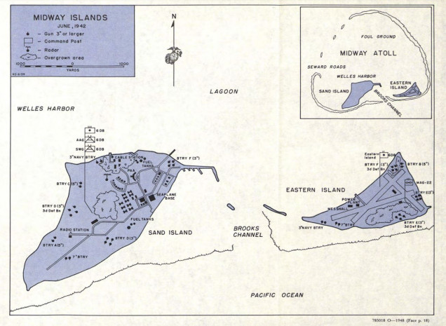 Setting up Midway defenses based on first-hand historical sources, just in case the Japanese reach the islands.