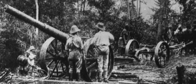 One of Koningsberg’s guns on the move. 