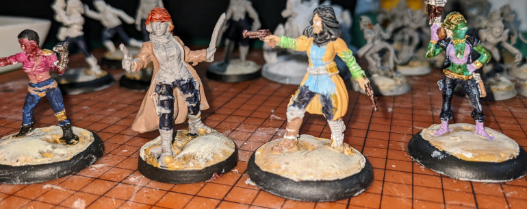 Didn't sleep well last night, so did the barest work. A few details, a few big blocks of color. More tomorrow.