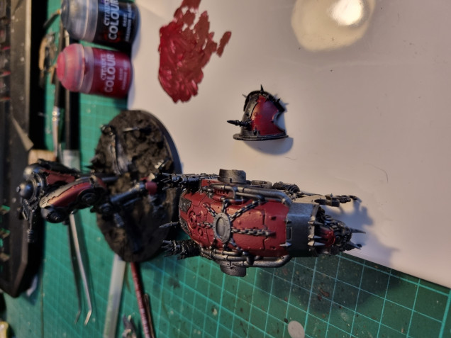 1st layer down on the red armour