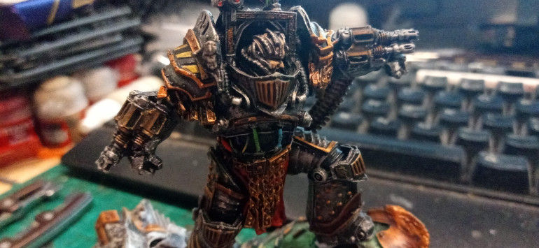 Despite the giant areas of metal there's actually a lot of detail to paint on Perturabo.