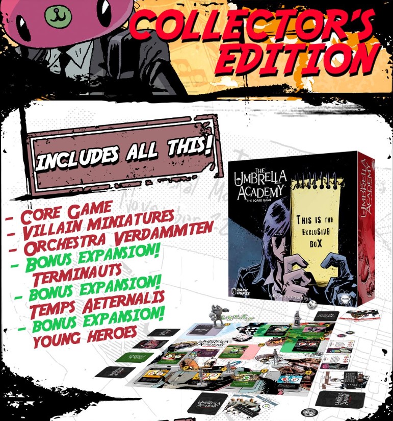 Collectors Edition Preview - The Umbrella Academy The Board Game