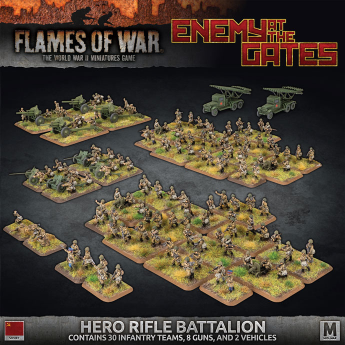 Enemy At The Gates Hero Rifle Battalion - Flames Of War