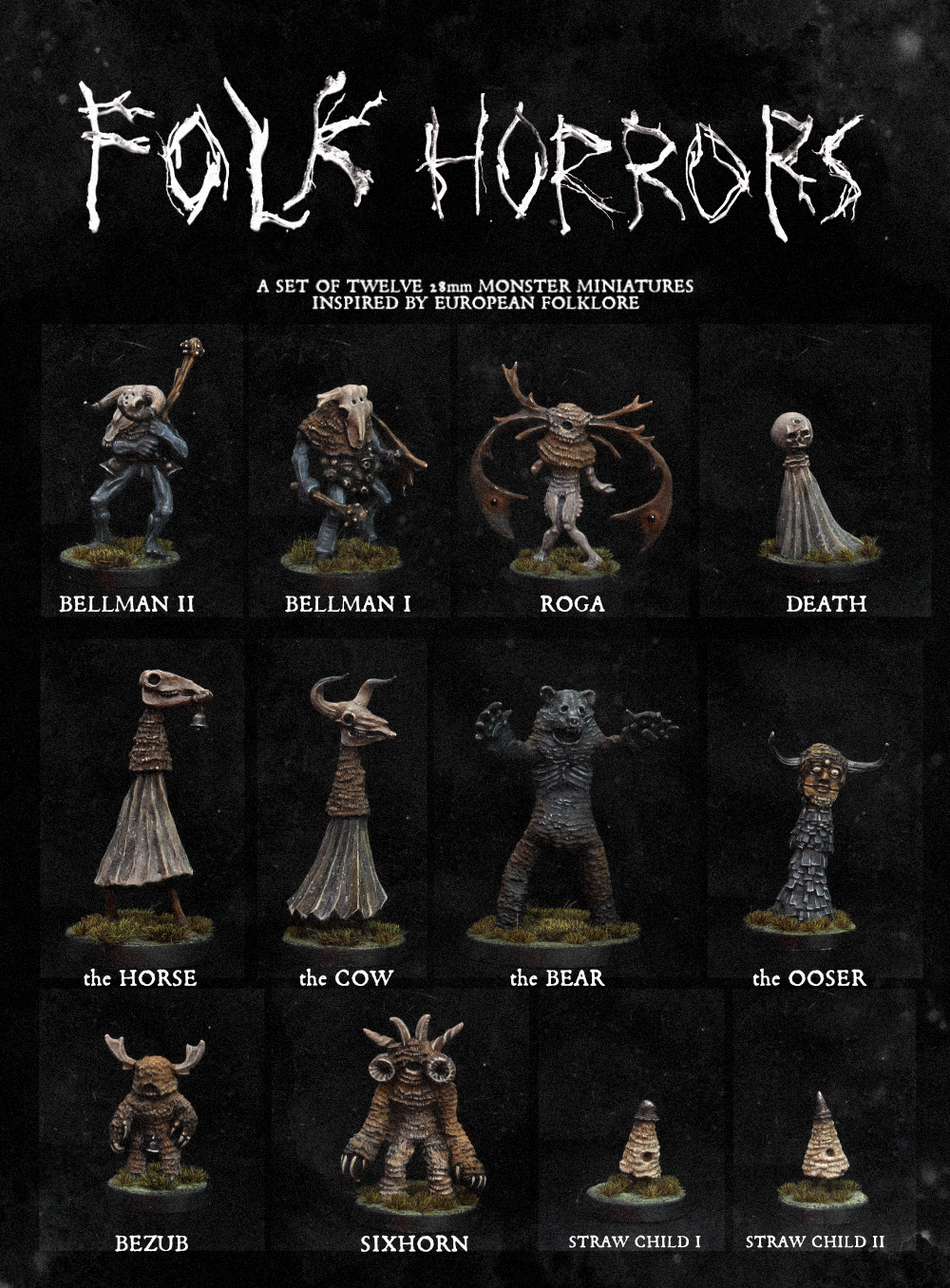 Folk Horror Miniatures By - Meridian Miniatures