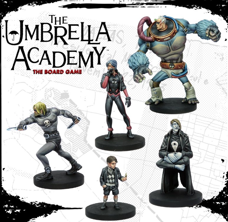 Miniatures Preview - The Umbrella Academy - The Board Game