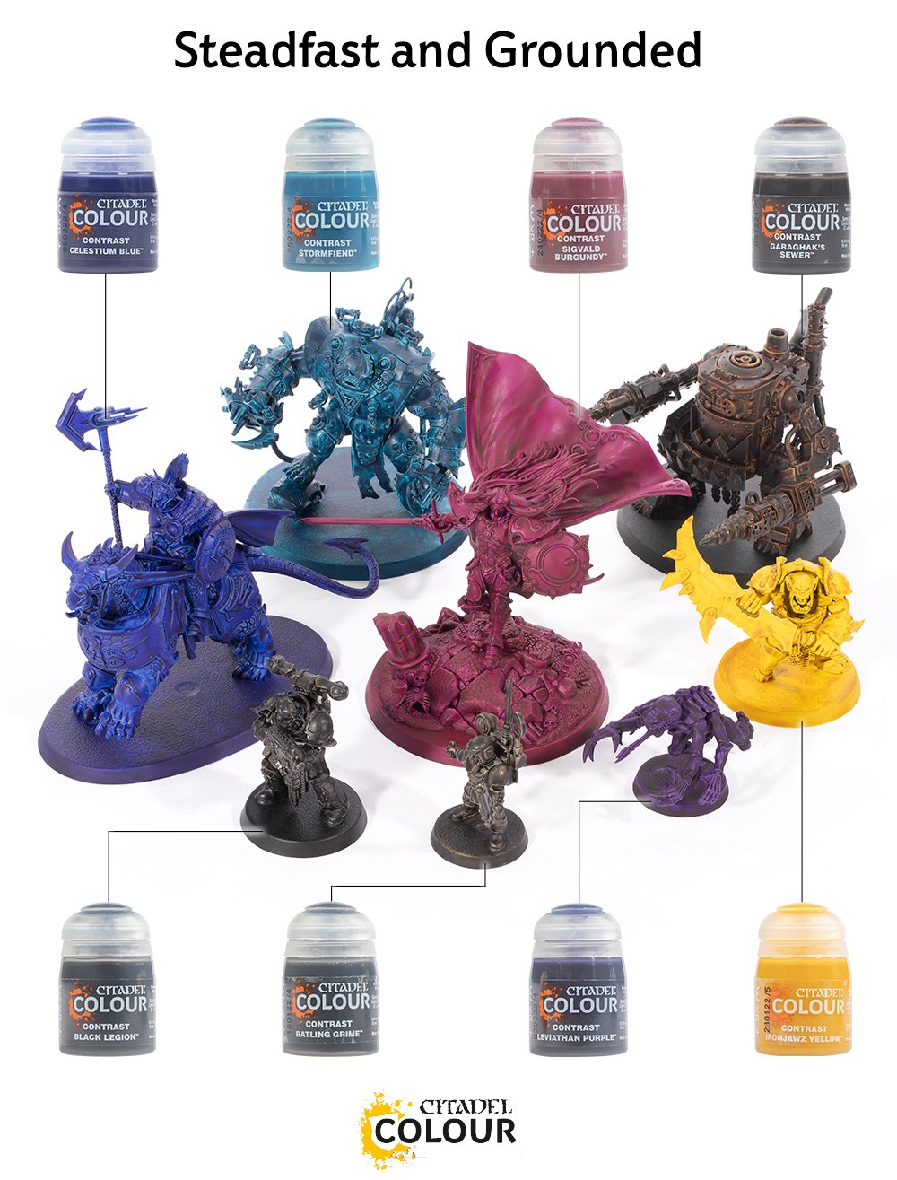 New Contrast Paints & Updated Shades Expand The Citadel Range
