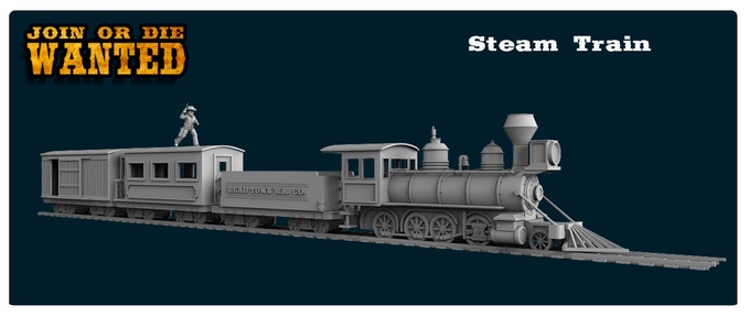 Steam Train - 3DBreed Miniatures