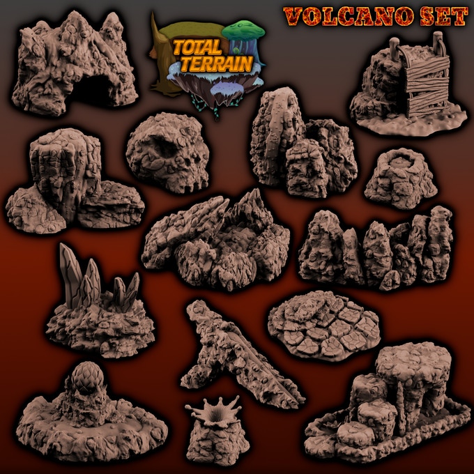 Volcano Set - Total Terrain Volume 2