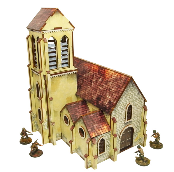 WWII Normandy Church - Micro Art Studio