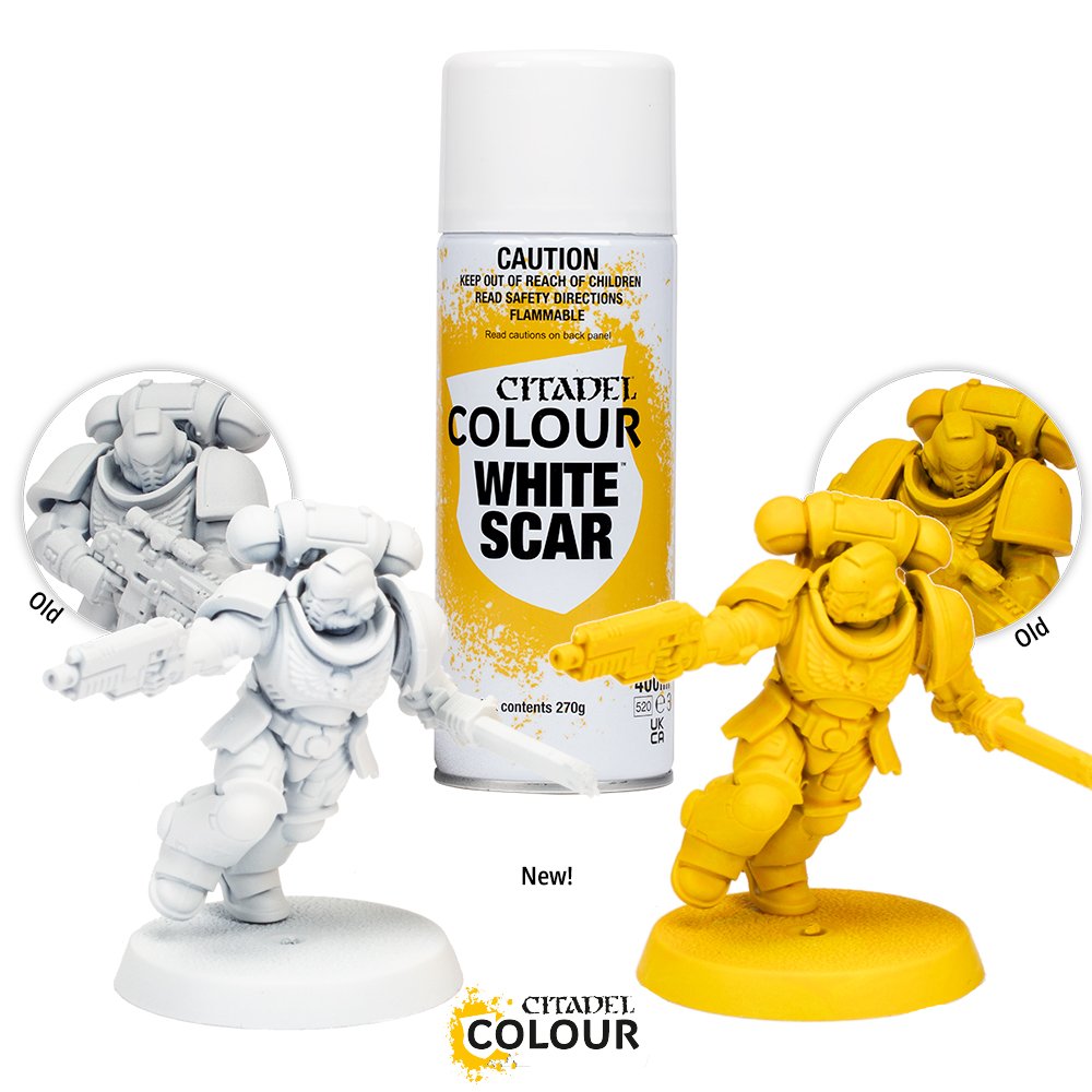 Games Workshop White Scar Spray Paint Primer - WarGameStore