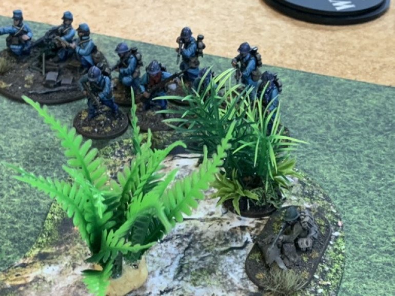 Initial French deployment 