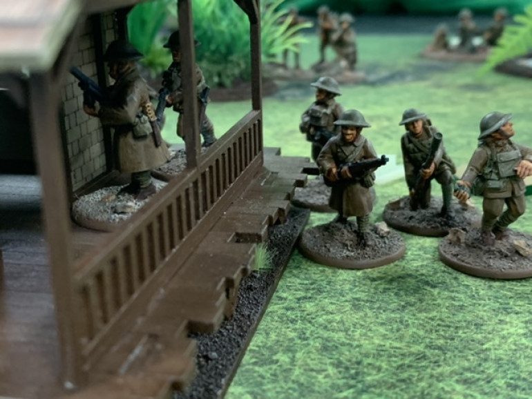 The Americans make a headlining advance to the building and are about to capture one of the scientists.