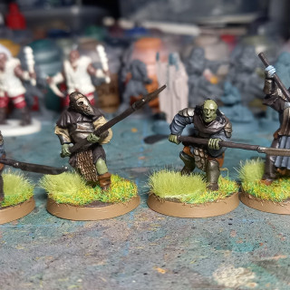 Orc Chieftain & 12x Orcs For Starter Warband Finished