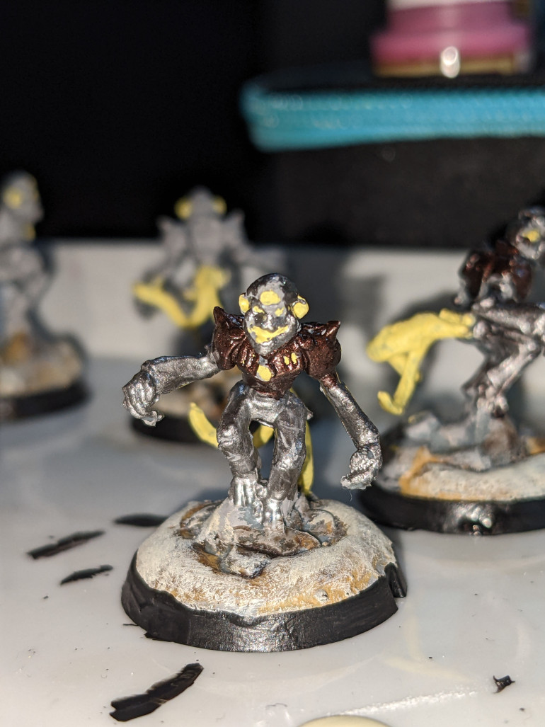 Was out this evening, so just worked on blacking the base ring, mostly. Did finish one more Shengrylla though. Seven to go.