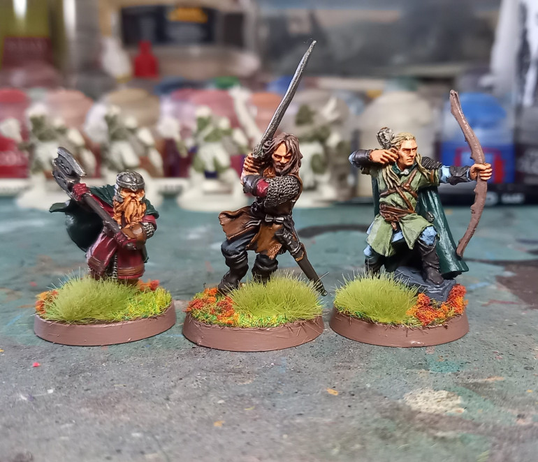 The Three Hunters - Aragorn, Gimli & Legolas (Helm's Deep Miniatures)