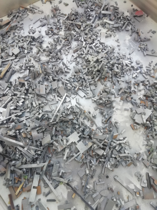 Homemade rubble piles made from chopped up sprues 