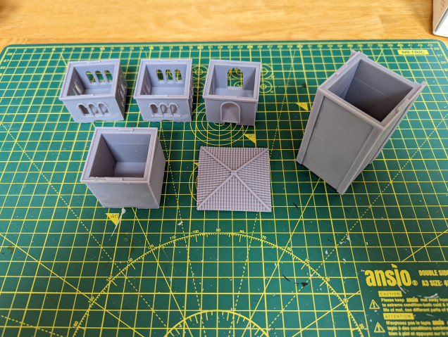 The modular tower. You can print as many layers as you like to get the desired height
