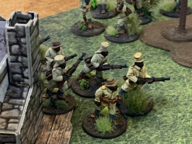Right flank of German force 