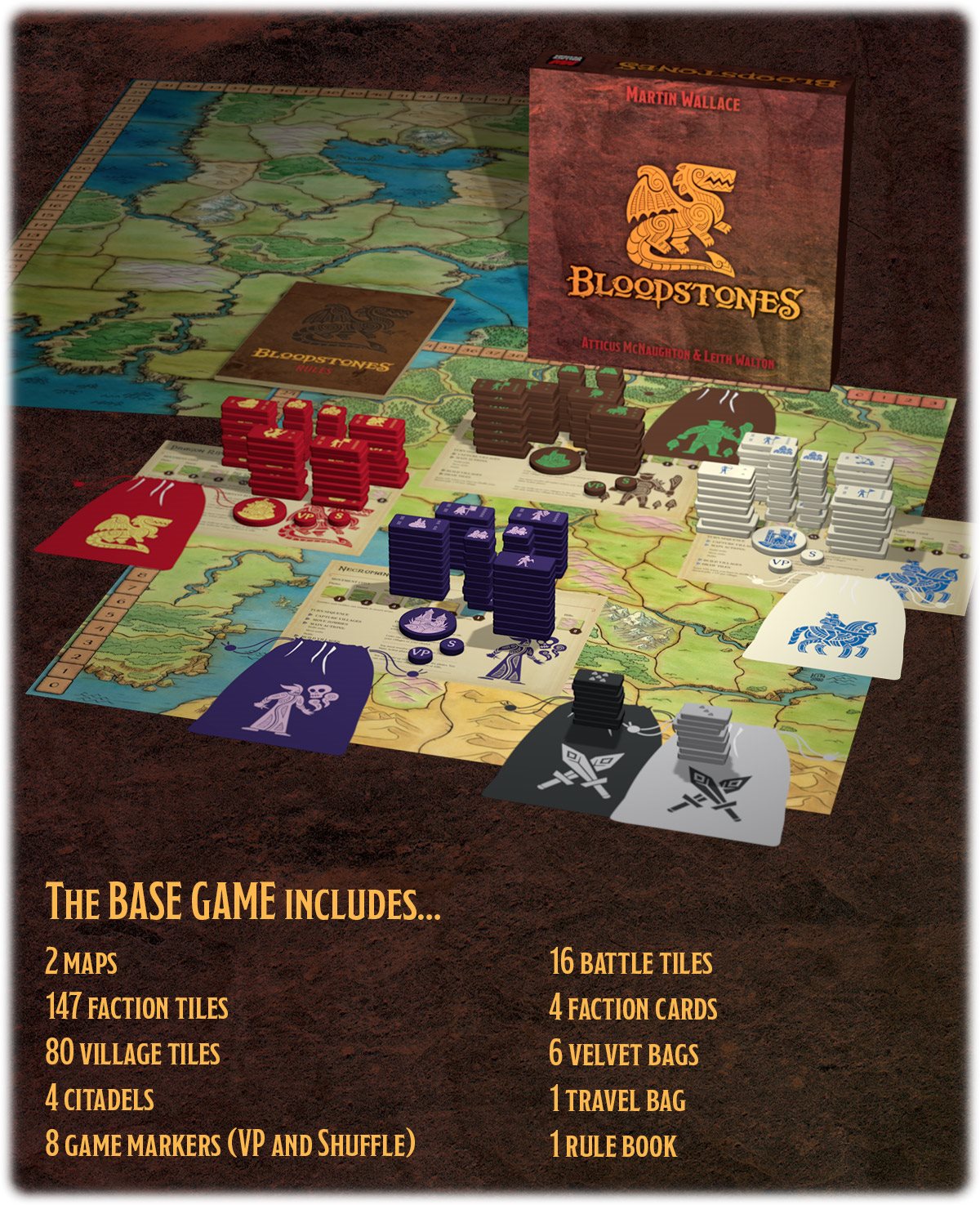 Bloodstones Base Game - Martin Wallace
