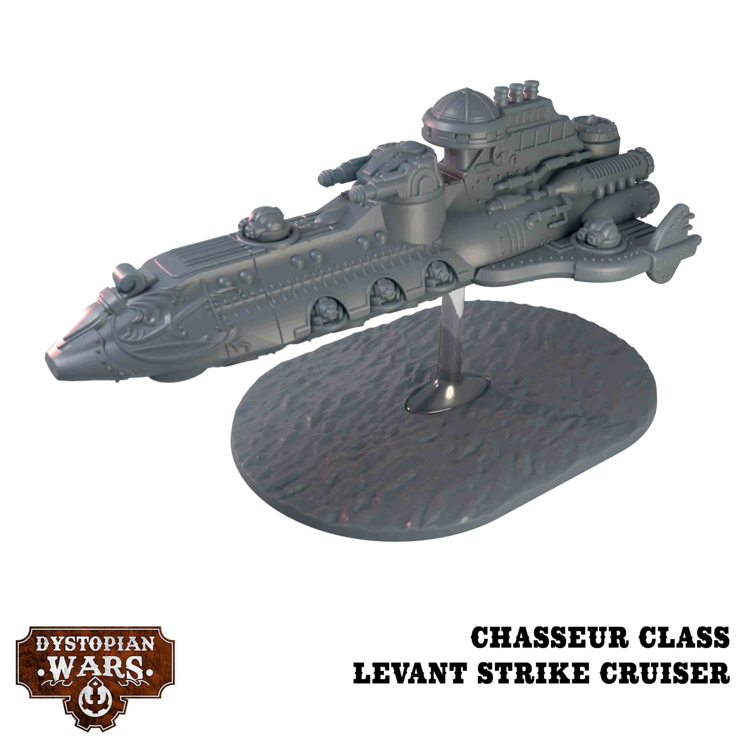 Chasseur Class Levant Strike Cruiser - Dystopian Wars