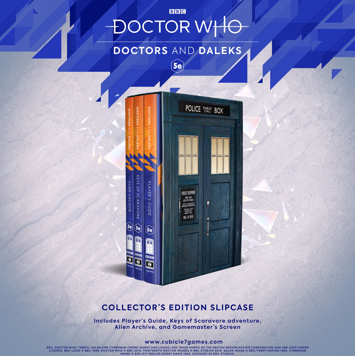Doctors And Daleks Collectors Edition Slipcase - Cubicle 7