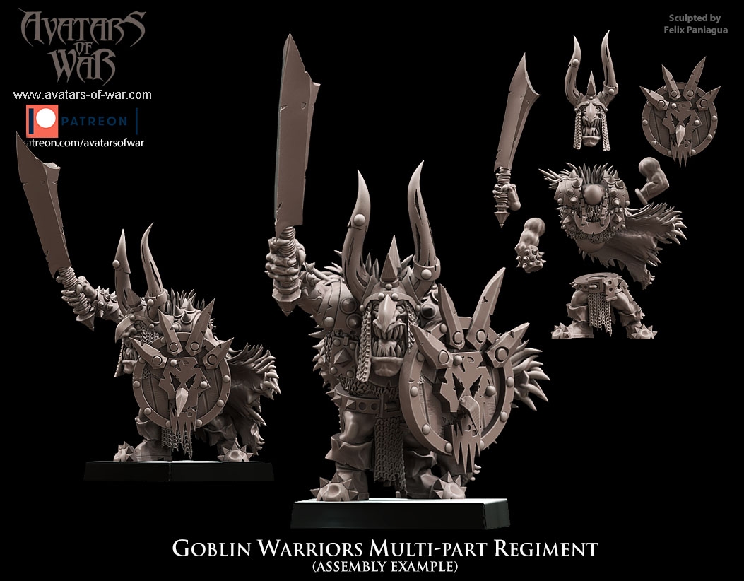 Goblin Warriors Champion - Avatars Of War