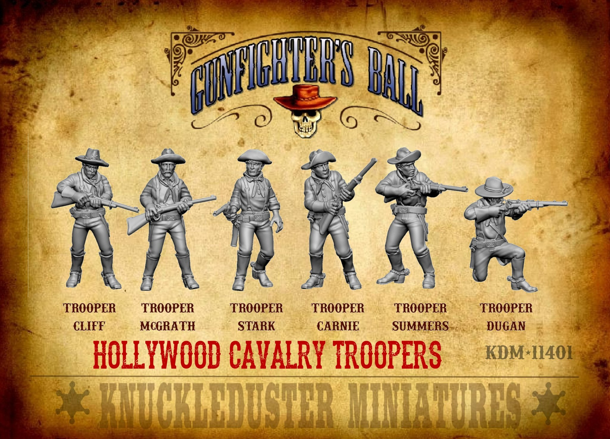 Hollywood Cavalry Troopers - Knuckleduster Miniatures