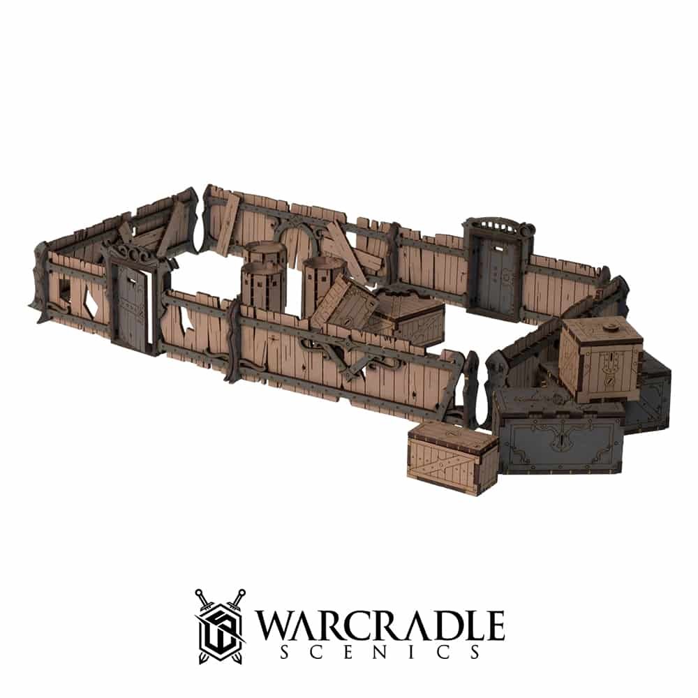Red Oak Crates Barrels & Fences - Warcradle Scenics