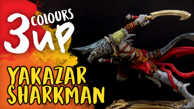 Yakazar, Sharkman Champion RPG Miniature Painting Tutorial | Raging Heroes
