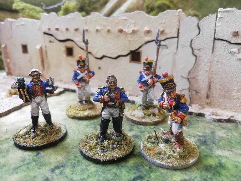 Santa Anna reviews the troops