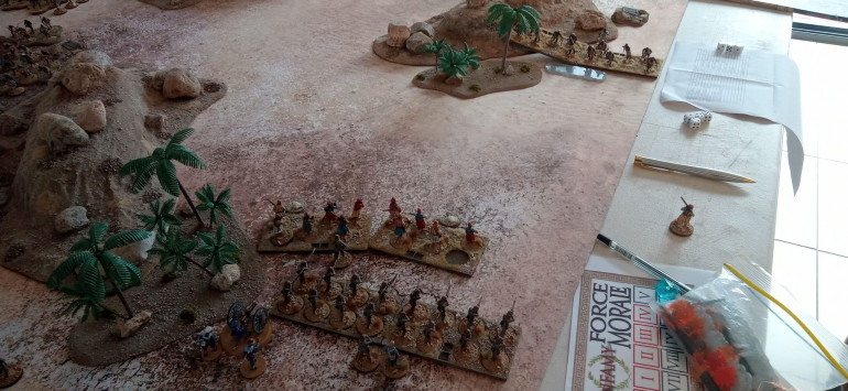 THe Bashi Bazouks and the Gattling Gun held my Right flank with some Regulars