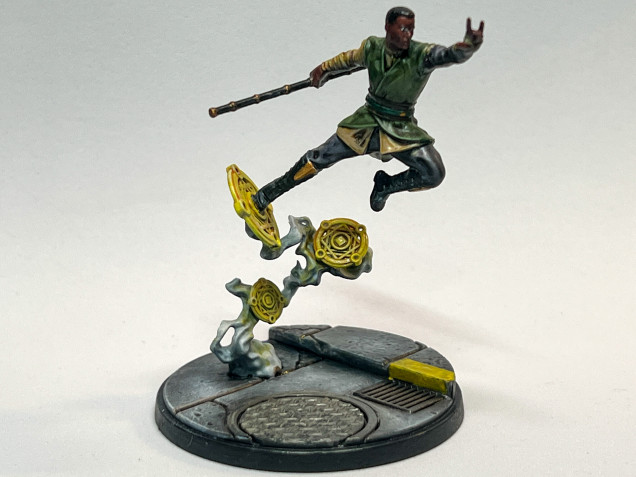 Baron Mordo was the most complex miniature of this Cabal list and, while I am not totally happy with the magic discs effect, I called it 'done' so as to be able to move the project forward. 