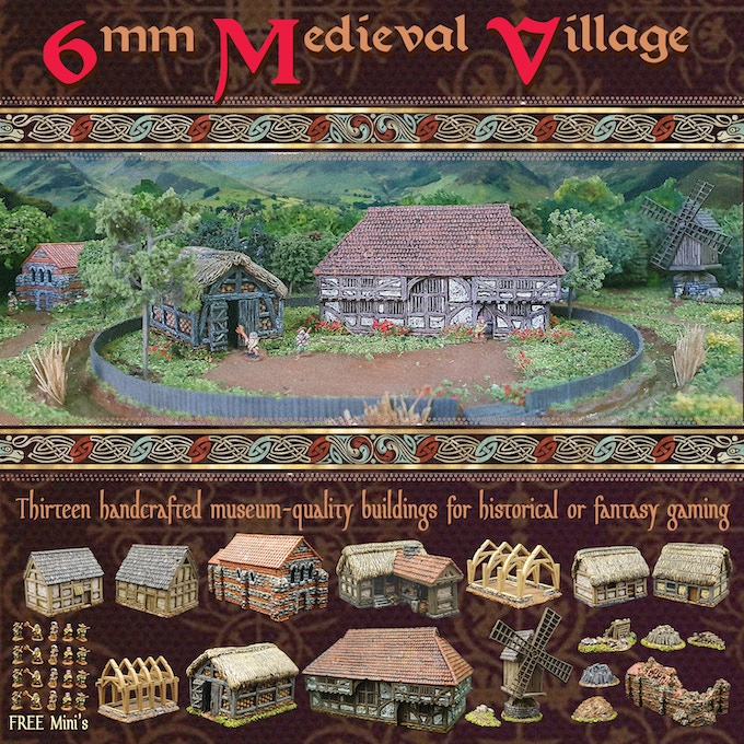 6mm Medieval Village Kickstarter - Philip Page