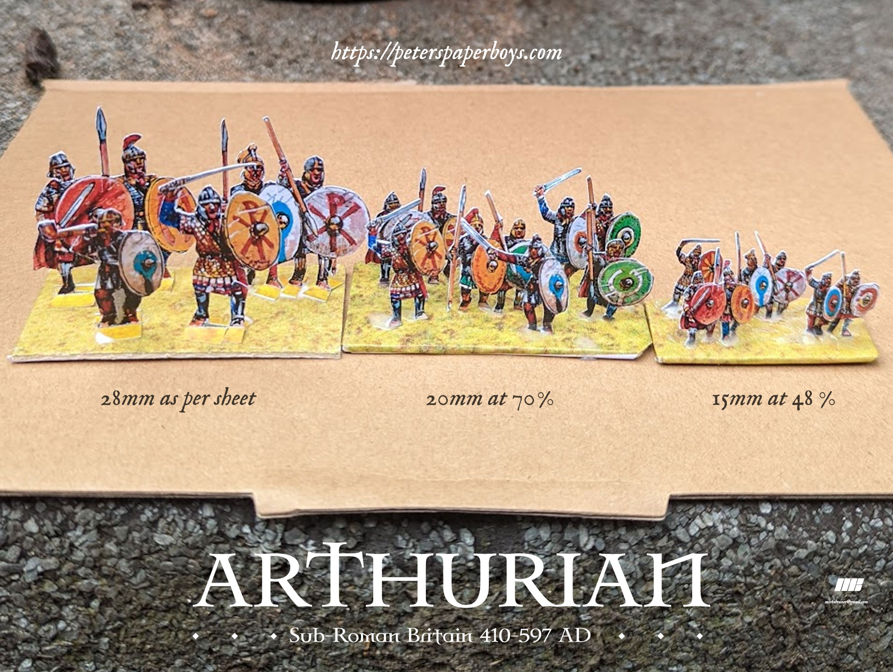 Arthurians Scale Comparison - Peters Paperboys