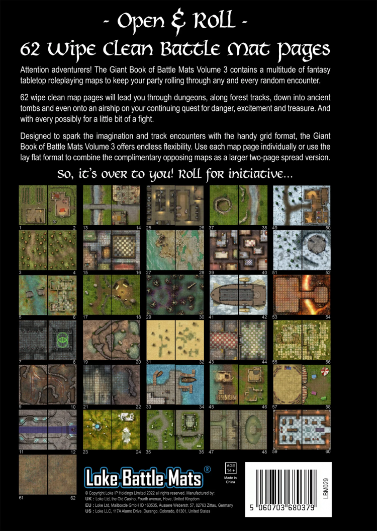 Loke Battlemats Giant Book of Battle Mats Volume 3 main image 0