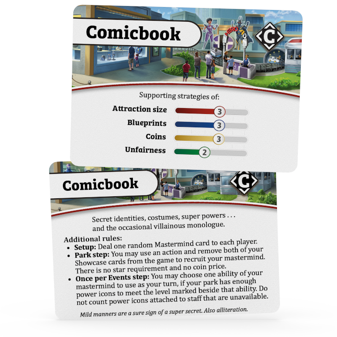 Comic Book Overview Card - Unfair Expansion