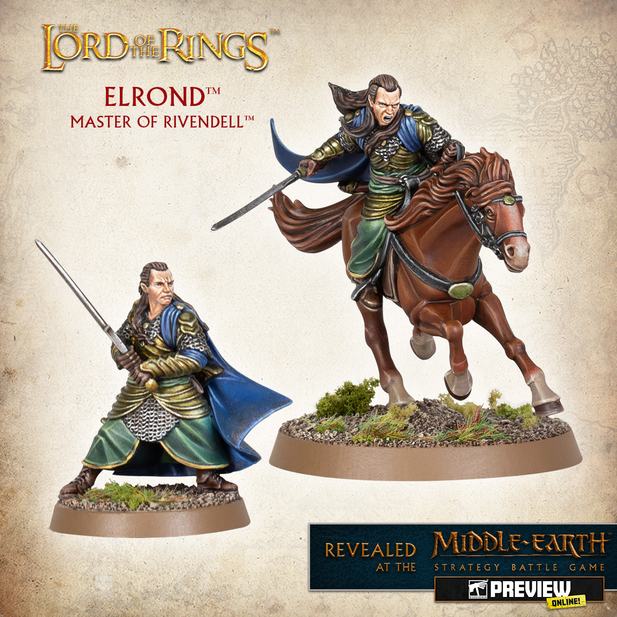 Elrond Foot & Mounted - Middle-earth Strategy Battle Game