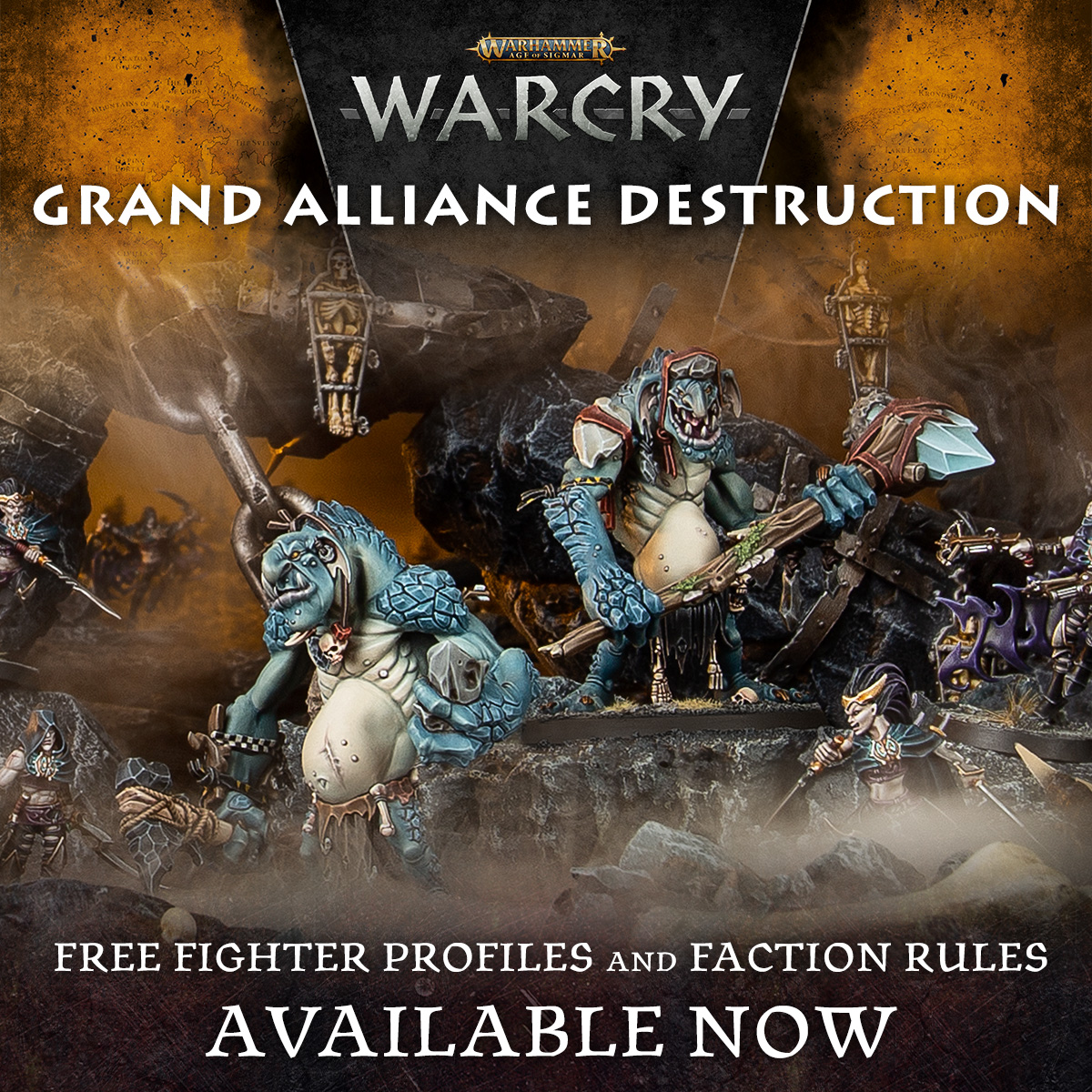 Free Destruction Fighter Profiles - Warcry