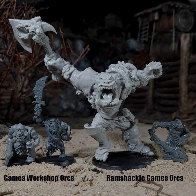 Grimbatul Giant-Eater Scale Comparison - Ramshackle Games