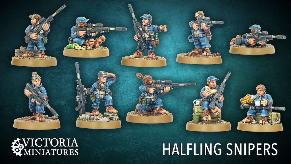 Halfling Snipers Kickstarter - Victoria Miniatures