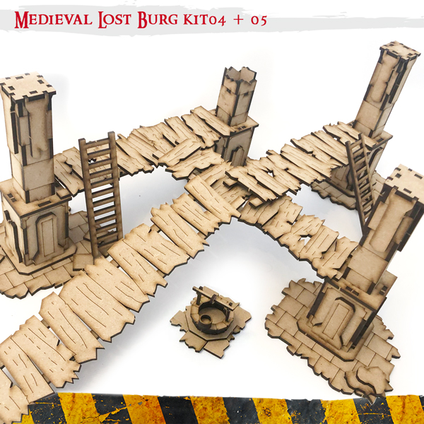 Medieval Lost Burg Kit 4 & 5 - PWork Wargames