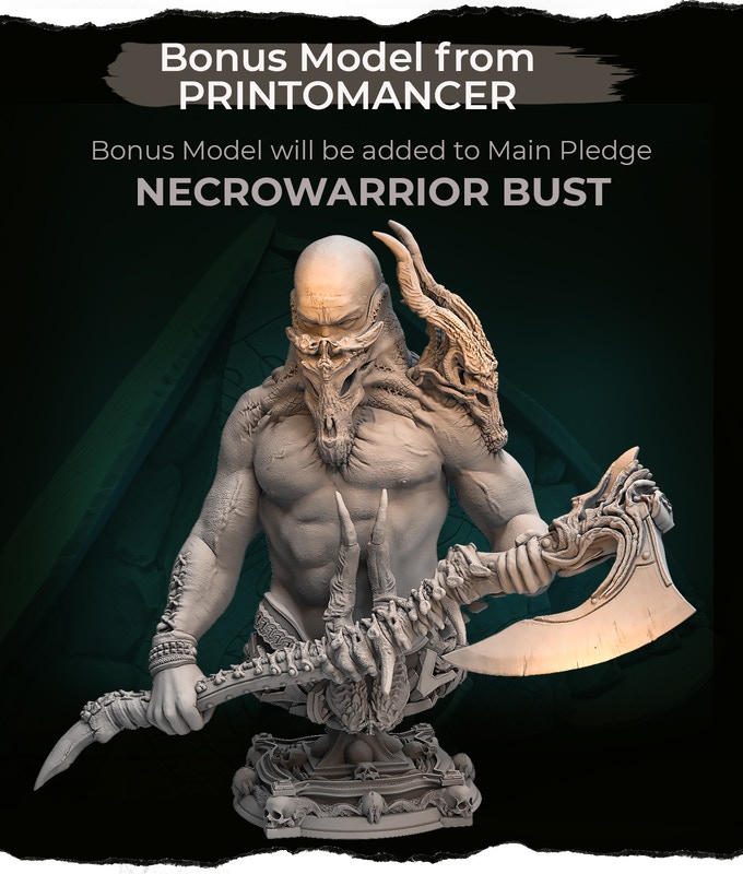 Necrowarrior Bust - Printomancer