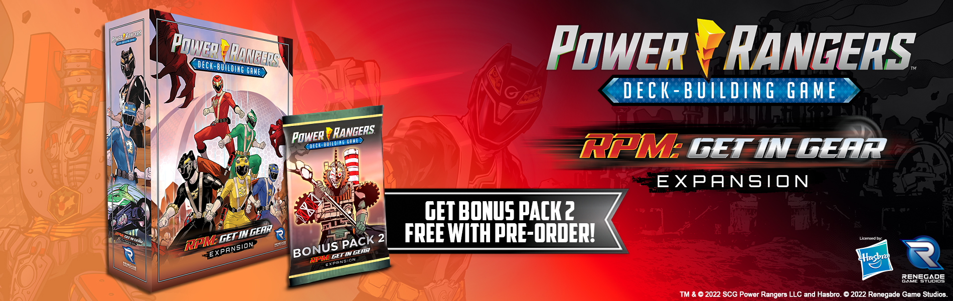 RPM Get In Gear Expansion Promo - Power Rangers Deck Building Game