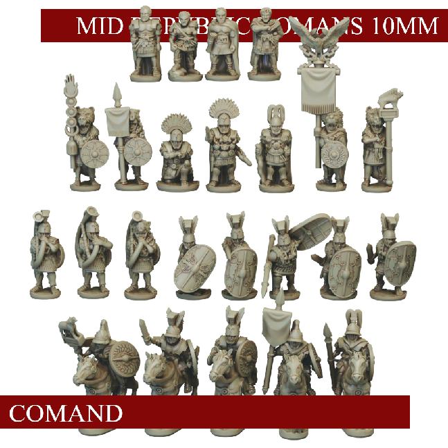 10mm Mid Republic Roman Command - Cromarty Forge