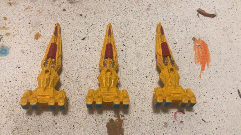 Here you can see the red ribbing and broadside turrets.