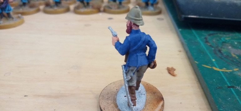 I also wanted to make this one an Irish/Scottish Officer so tried out a red/orange beard colourscheme