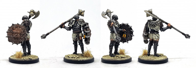Lantern Armour with Glaive and Shield for Kingdom Death: Monster