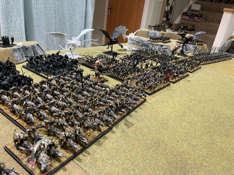 The full army is complete, here it is including the unpainted miniatures. I’m sooo damn close to completion!
